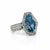Contemporary Santa Maria Aquamarine Ring, Size 7 For Sale - Image 3 of 3
