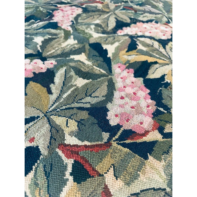 1940s Vintage Needlepoint Tapestry For Sale - Image 5 of 9