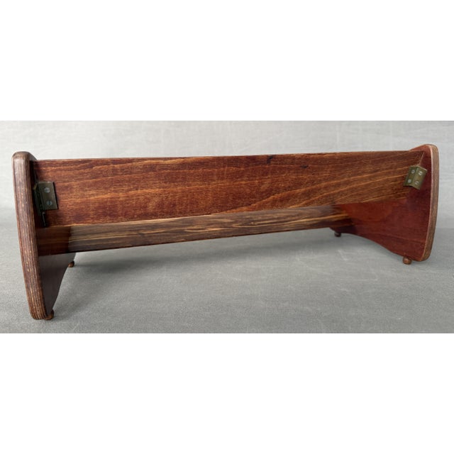 Wooden Desktop Magazine Rack, United Kingdom, 1920s For Sale - Image 9 of 12