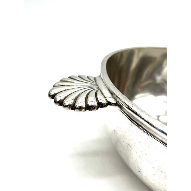 Metal Art Deco Silver Aux Trois Faisans Bowl and Pitchers from Lafond, Paris, France, 1920s, Set of 3 For Sale - Image 7 of 18