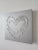 Abstract Silver Abstract Heart Painting For Sale - Image 3 of 5