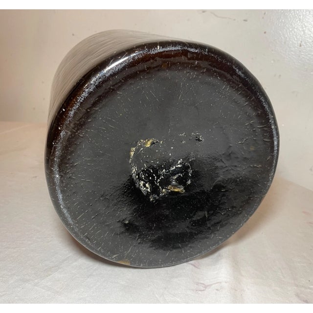 Large Rare Antique 1800's Hand Blown Green Glass Demijohn Carboy Wine Bottle Jar For Sale - Image 9 of 9