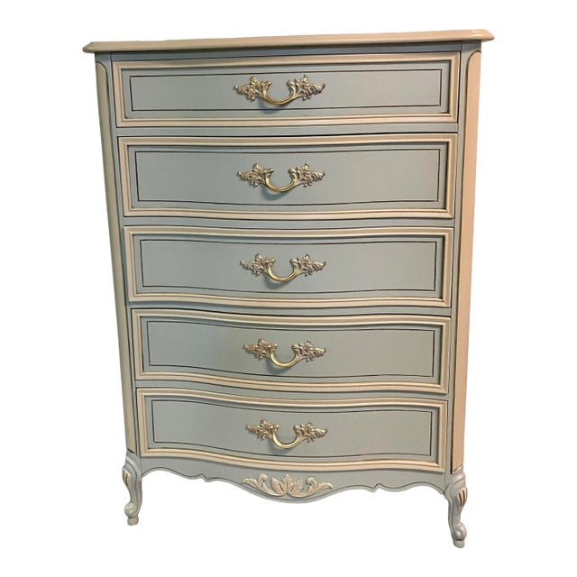 Mid 20th Century Vintage Dixie French Provincial Chest of Drawers