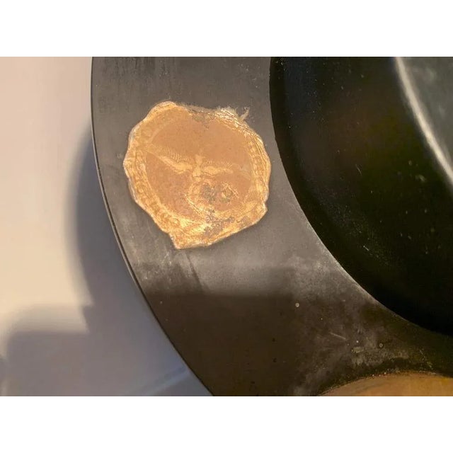 Black Art Deco Marble, Bronze and Brass Clock on a Chest of Drawers, 1930s For Sale - Image 8 of 11