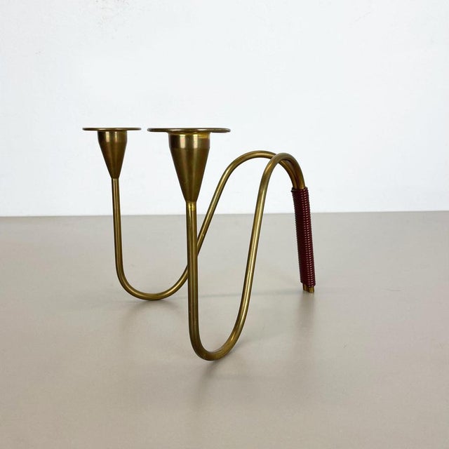 Sculptural Brass Candleholder Object attributed to Günter Kupetz for WMF, Germany, 1950s For Sale - Image 4 of 18