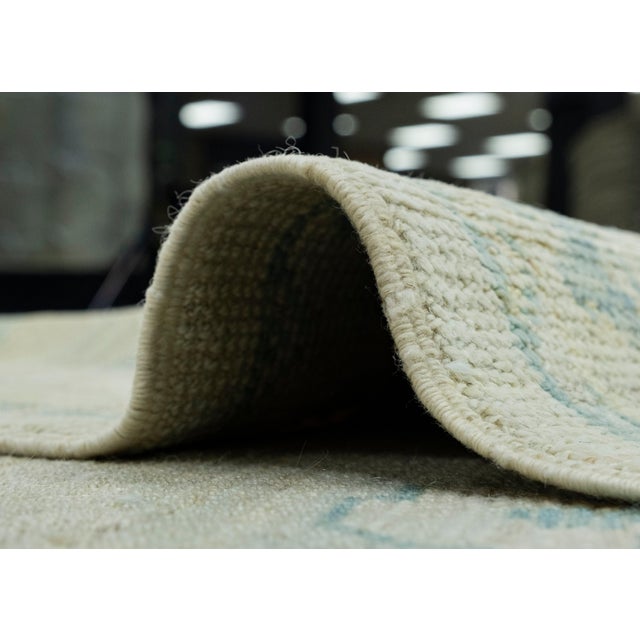 Gray Turkish Oushak Rug 9'1" x 11'9" #18557 For Sale - Image 8 of 8