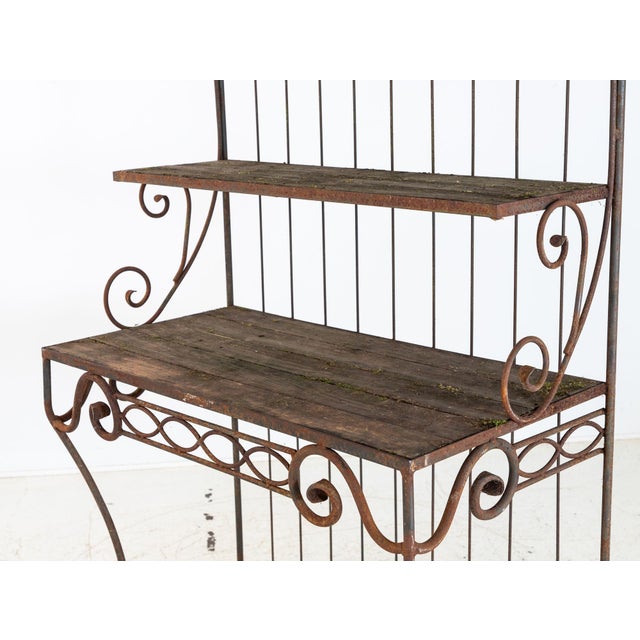 French Circa 1930 Wrought Iron Étagère / Boulangerie Racks For Sale - Image 10 of 14