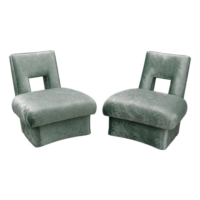 Mid 20th Century James Mont Style Lounge Chairs For Sale