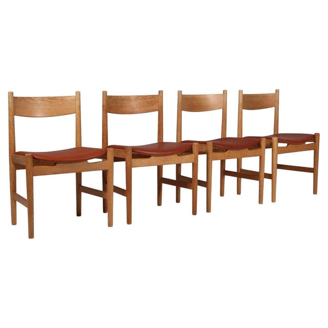 CH36 Dining Chairs in Oak by Hans J. Wegner for Carl Hansen & Søn, 1970s, Set of 4 For Sale - Image 12 of 12