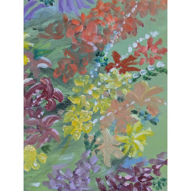 Wood Vintage 1960s Original Botanical Still Life Painting Framed and Signed For Sale - Image 7 of 10