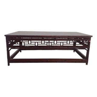 Vintage Bamboo Kang Coffee Table For Sale