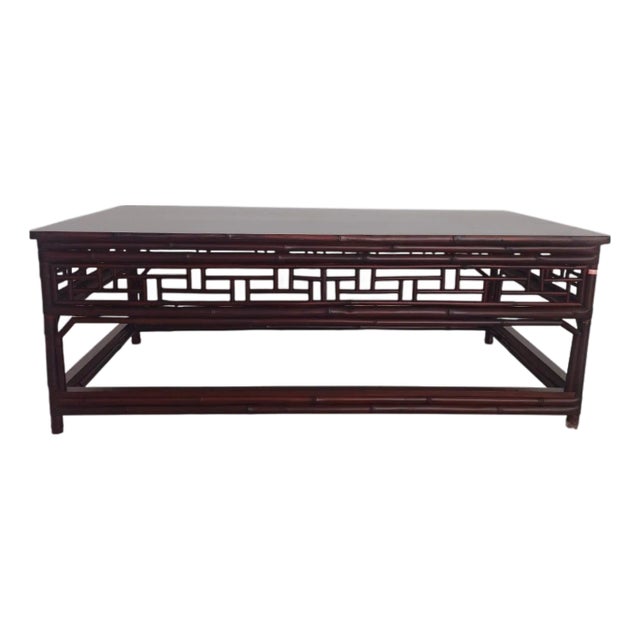 Vintage Bamboo Kang Coffee Table For Sale