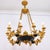 Traditional Antique French Empire Style Gilt and Patina Bronze Chandelier, 1960s For Sale - Image 3 of 17