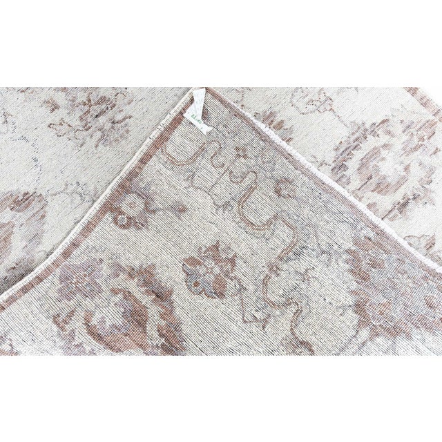Modern Inspired Runner In Light Beige With Classic Taupe "Terrosa" by Doris Leslie Blau For Sale - Image 3 of 9
