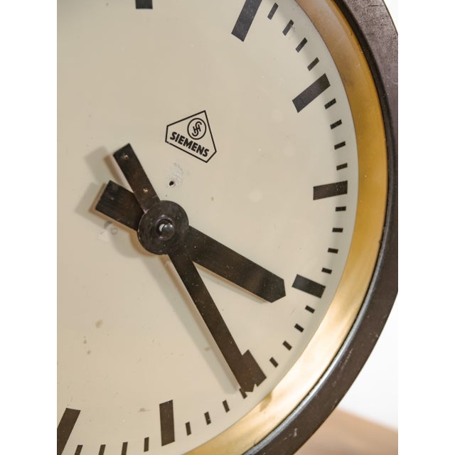 Small Station Clock from Siemens, 1930s For Sale - Image 9 of 15