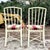 Mid 20th Century Vintage Coastal Faux Bamboo Dining Chairs - Set of 4 For Sale - Image 5 of 12