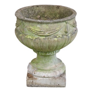 Neoclassical Swag Motif Planter For Sale