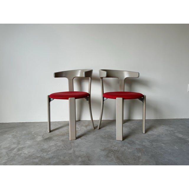 Wood A Pair of Postmodern Accent Chairs by Bruno Rey for Dietiker, Germany For Sale - Image 7 of 11
