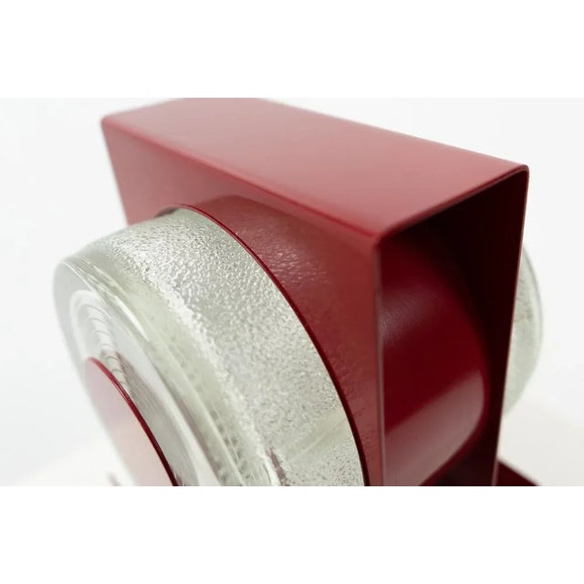 Red Yoyo Table Lamp by Eugenio Gentili Tedeschi for Fontana Arte, 1970s For Sale - Image 8 of 11