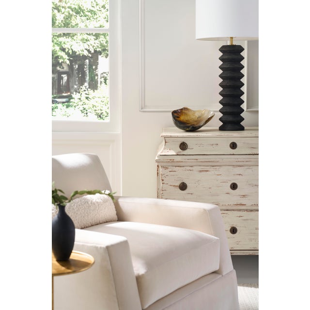 Century Furniture Tara Shaw for Century Furniture Alexandre I Nightstand, Swedish Scraped Bone For Sale - Image 4 of 5