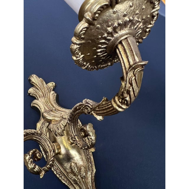 Gold Vintage French Wall Sconces, Set of 2 For Sale - Image 8 of 13