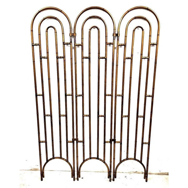 MCM Vintage Room Divider Screen Paravant Steel For Sale - Image 13 of 13