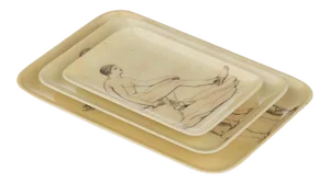 Siren Song Sculptura Melamine Tray Set - 3 Pieces