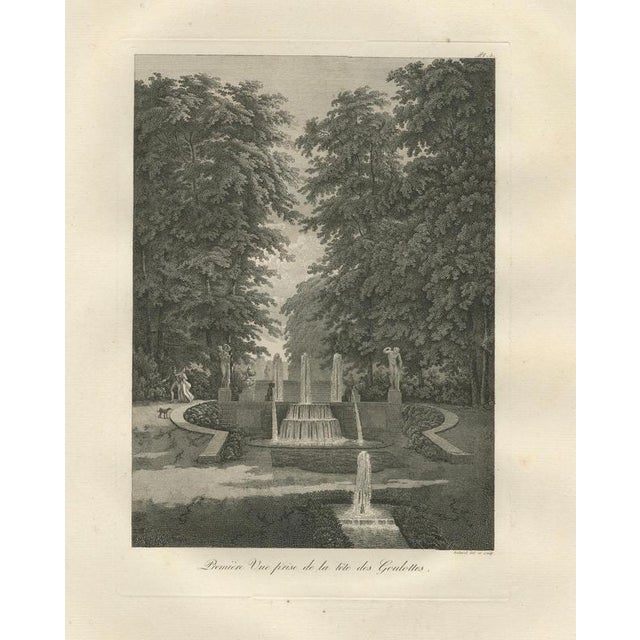 Early 19th Century Louis-Pierre Baltard, Saint-Cloud Garden Fountain, 1803, Engravings, Set of 2 For Sale - Image 5 of 11