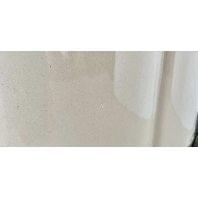 Tan & Gold Ceramic Table Lamp From 80's For Sale - Image 9 of 11