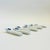 Japanese Late 20th Century Blue and White Flower Chopstick Rests - Set of 8 - Japan For Sale - Image 3 of 7