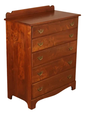 E.A. Clore Custom Walnut High Chest