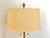 Mid 20th Century Brass Midcentury Modern Lamp With Linen Shade For Sale - Image 6 of 11
