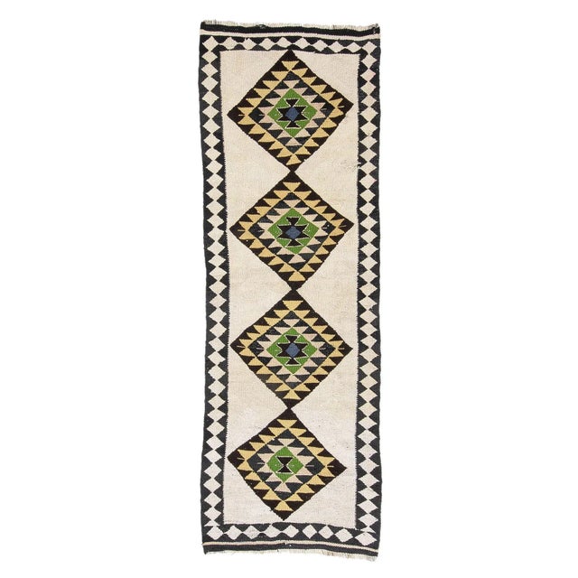 Textile Vintage Kilim Runner For Sale - Image 7 of 7