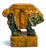 This is a pair of mid-century Chinese Export Sancai food dog form side tables, garden stools or pedestals with a wonderful...