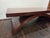 Contemporary Mid-Century Art Deco Mahogany Coffee Table Arc Base For Sale - Image 3 of 7