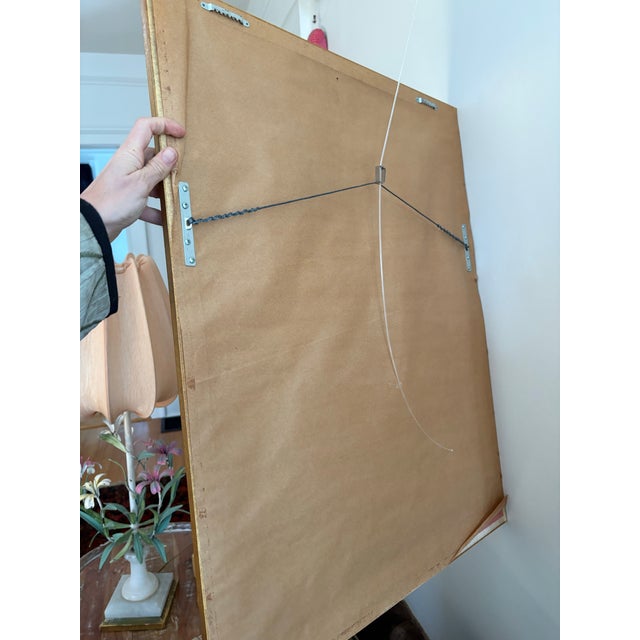 Burnt Umber 1905 Ernest Montaut Hand Colored Pochoir Lithograph For Sale - Image 8 of 8