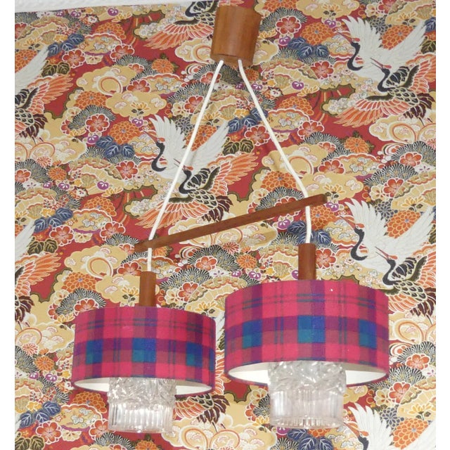 Hanging Lamp in Teak, 1960s For Sale - Image 11 of 11
