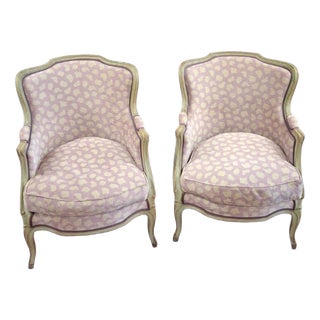 Louis XV Bergère Armchairs, 1960, Set of 2 For Sale