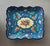 Exquisite, antique hand-decorative earthenware serving tray by Emaux de Longwy, France. Very good preowned condition; no...