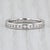 0.48ctw Diamond Eternity Band 14k White Gold Wedding Ring Size 5 Stackable For Sale In Greensboro - Image 6 of 6