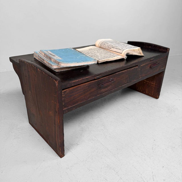 Antique Meiji Japanese Fuzukue Writing Table For Sale - Image 5 of 11