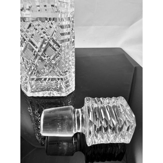 1970s 1970s Waterford Master Cutters Square Crystal Decanter For Sale - Image 5 of 7