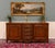 Brown Antique French Louis XV Bow Front Buffet Sideboard Server Carved Oak C. 1930s For Sale - Image 8 of 18