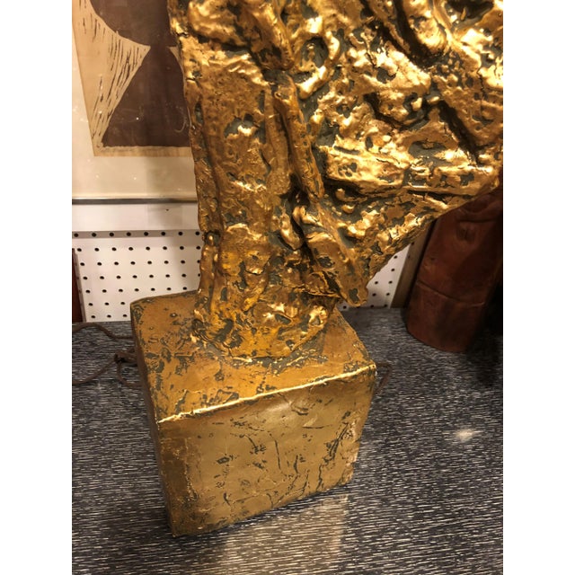 Ornamental & Decorative Materials 1960s Monumental Brutalist Sculptural Lamp of a Woman For Sale - Image 7 of 11