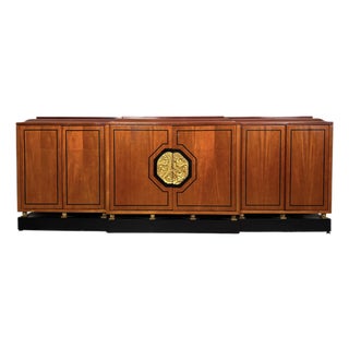 Late 20th Century Enrique Garcel Deco-Style Lacquered Credenza Handmade in Colombia For Sale