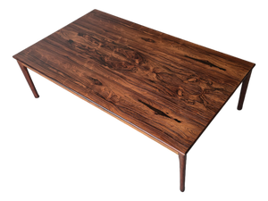 Large 1960s Mid Century Danish Brazilian Rosewood Coffee Table