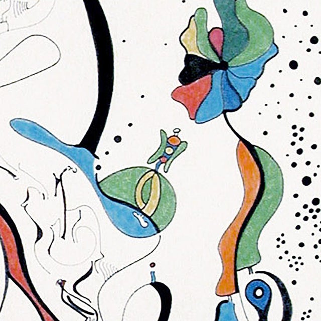 2000 - 2009 The Frightened Turkey – Oil Markers on Unstretched Canvas, 60 X 32 In For Sale - Image 5 of 7