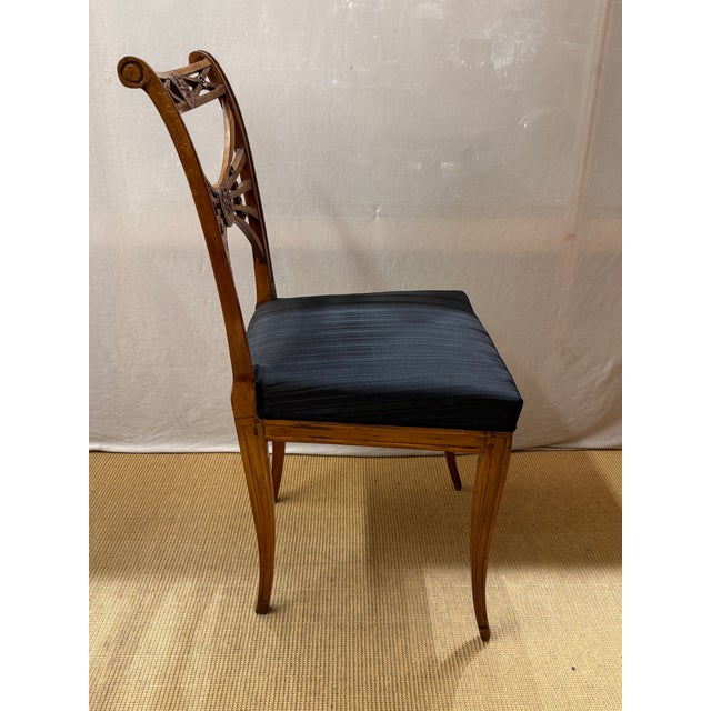 Antique Neoclassical Dining Chairs by Friedrich Gottlob Hoffmann, Germany 1780, Set of 4 For Sale - Image 5 of 8