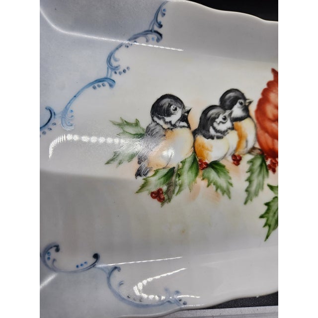 American Vintage Handpainted Bird Themed Vanity Tray, Signed Betty Smith For Sale - Image 3 of 5