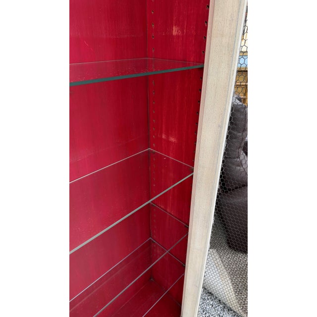 Vintage Chinese Chippendale Cage Front Curio Display Cabinet For Sale - Image 17 of 18